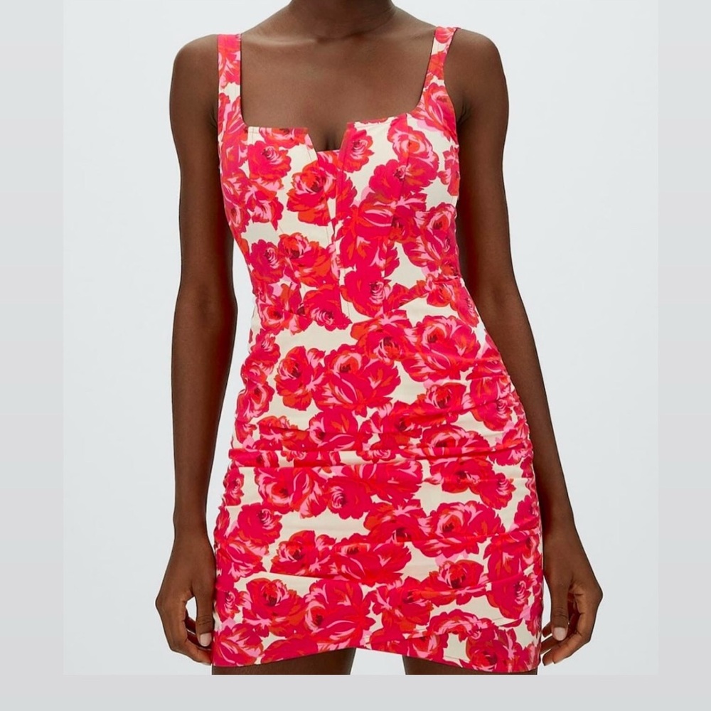 Stradivarius Floral Dress Size Large
